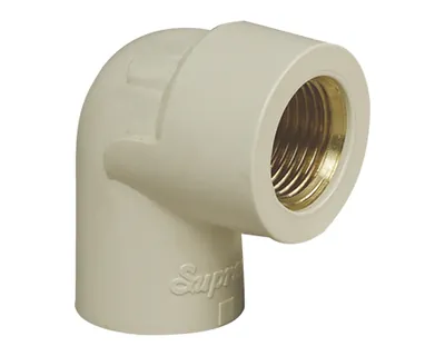 Supreme CPVC Elbow F. Th. Brass
