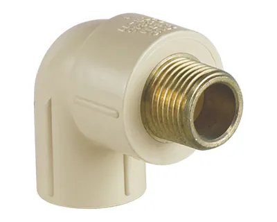 Supreme CPVC Elbow M. Th. Brass