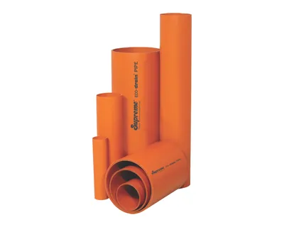 Supreme Drainage PVC Drain Pipe - Hi-Tech Structured Wall Plastic Pipes